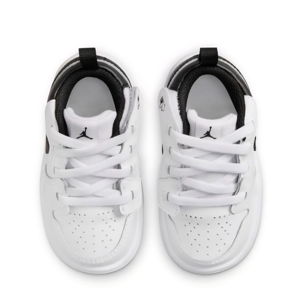 Jordan Kids White and Black Sneakers